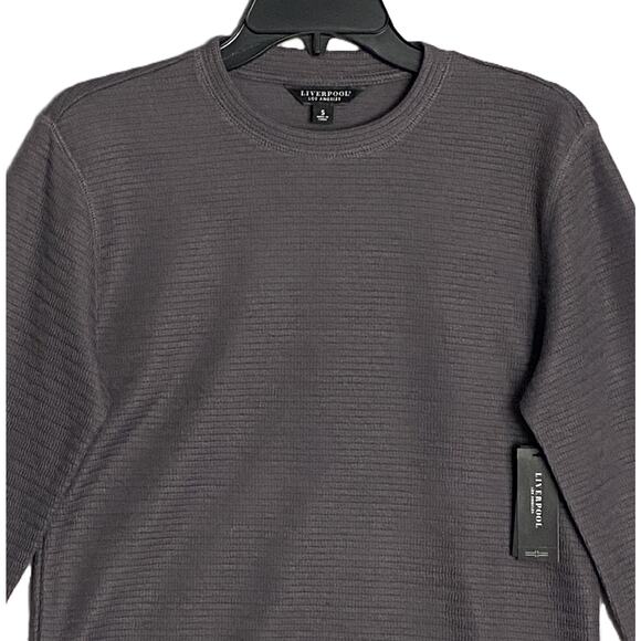 Liverpool Los Angeles Men's Small Crew Neck Long Sleeve T-Shirt Grey NEW - Picture 3 of 12